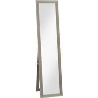 Homcom Wood-effect Mdf Full Length Mirror - Freestanding & Wall Mount
