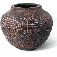 Leaf Aztec Vase Planter - 23cm X 30cm
