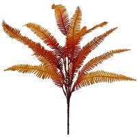 Leaf 55cm Artificial Autumn Fern Bush Plant - Lifelike & Low Maintenance