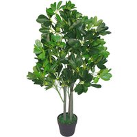 Leaf 95cm Dark Green Artificial Umbrella Tree Ficus Plant