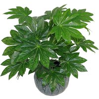 Leaf 60cm Artificial Foliage Plant With Pot - Realistic Design