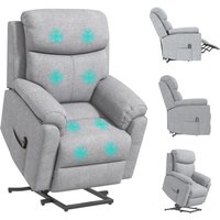 Homcom Power Lift Electric Recliner Chair - Grey