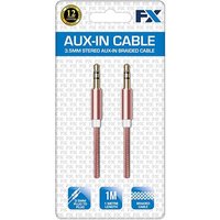 Fx 3.5mm Braided Aux-in Cable - Rose Gold