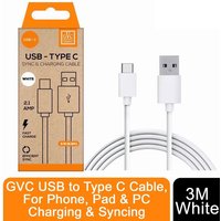 Gvc 3m Usb To Usb-c Cable - White