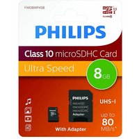 Philips 8gb Micro Sdhc Class 10 Memory Card With Adapter