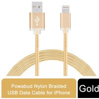 Fx Powabud Nylon Braided Usb Data Cable - Gold