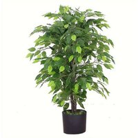 Leaf 90cm Artificial Ficus Tree - Realistic Silk Foliage Plant