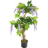 Leaf 110cm Artificial Purple Wisteria Tree - Home Decor