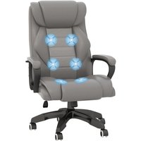 Vinsetto 6-point Vibration Massage Executive Office Chair - Ergonomic Swivel, Thick Sponge Filling