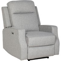 Homcom Electric Linen Recliner Armchair With Usb Charging - Grey