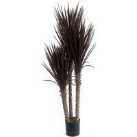 Leaf Xl Triple Yukka Tree Plant - 155cm Uv Resistant Dark Green