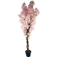 Leaf 150cm Artificial Pink Cherry Blossom Tree