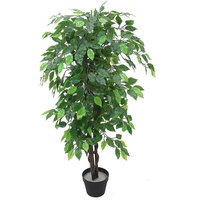 Leaf 120cm Artificial Ficus Tree - Large Bushy Plant