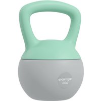 Sportnow 8kg Soft Body Kettlebell With Non-slip Ergonomic Handle - Grey/green
