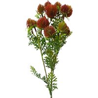 Leaf 55cm Red Artificial Craspedia Stems - Vibrant & Lifelike