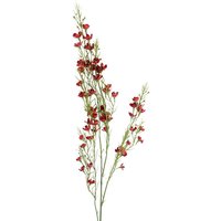 Leaf 100cm Artificial Foliage With Red Flowers