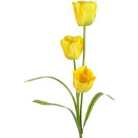 Leaf 80cm Artificial Yellow Tulip Stems