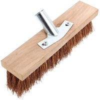 Heavy Duty Garden Wire Broom Head - Large Outdoor Sweeping Brush For Patio & Driveway