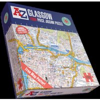 A To Z Glasgow 1000 Piece Jigsaw Puzzle - Detailed Map