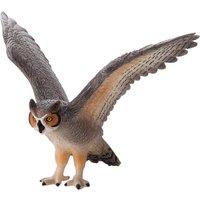 Mojofun Realistic Great Horned Owl Replica - Lifelike Bird Of Prey Model