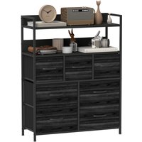 Homcom Industrial Wood-effect 7 Drawer Chest Of Drawers - 18mm X 10mm
