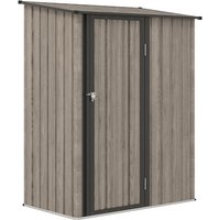 Outsunny Metal Garden Storage Shed W/ Lockable Door - Weather-resistant