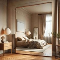 Jōbū Home Takara Full Length Gold Metal Rectangle Mirror - 200cm X 120cm