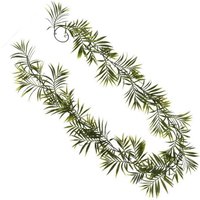 Leaf 190cm Fire Retardant Artificial Palm Garland