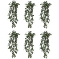 Leaf 76cm Uv & Fire Resistant Artificial Angel Plant - Pack Of 6