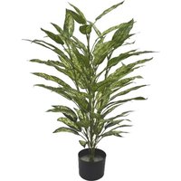 Leaf 80cm Fire Retardant Aglaonema Bush With 72 Lifelike Leaves