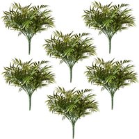 Leaf 40cm Fire Retardant Artificial Palm Tree Stems (pack Of 6)