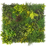 Leaf 100cm Uv Green Wall - Realistic Artificial Spring Foliage