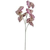 Leaf 85cm Artificial Purple Leaf Foliage Stems - Pack Of 6