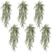 Leaf 78cm Uv & Fire Resistant Artificial Spider Fern Plants - Pack Of 6