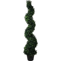 Leaf Artificial Natural Boxwood Spiral Topiary - 120cm