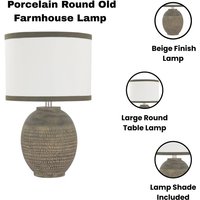 Msl 57cm Ceramic Table Lamp - Elegant Home Lighting