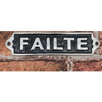 Msl Aluminium "failte" Sign - 20cm