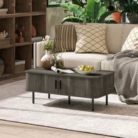 Handwoven Rattan Coffee Table - Natural