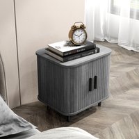 Bedside Table With Drawer - Oak Finish