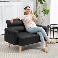 Plush Upholstery Sofa Chair - Compact Design, Comfortable Fabric