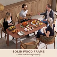Dining Table With Durable Construction, Generous Surface Area, Versatile Aesthetic, Easy Maintenance