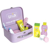 Lelin Wooden Toiletry Set 9 Pieces - Comb, Brush, Mirror, Hairdryer