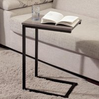 Direct Online Houseware Black Powder Coated C-shaped Sofa Side Table