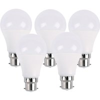 Ledsone 5w B22 Led Gls Bulbs - 6000k Cool White, 5 Pack, Energy Saving, Non-dimmable