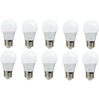 Ledsone Frosted Led Light Bulbs E27 5w Warm White A60 - Pack Of 10