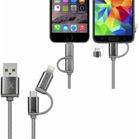Fx 2-metre Braided Usb-c Charging & Data Sync Cable - Space Grey