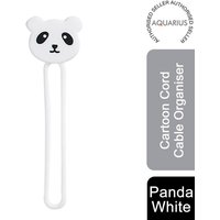 Aquarius Cartoon Panda Cord Cable Organiser - White