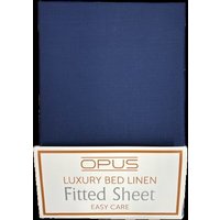 Bellissimo Home Opus Soft-touch Fitted Sheet - Single, Navy