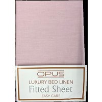 Bellissimo Home Premium Fabric Blend Fitted Sheet - Pink - King Bed