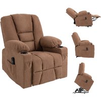 Homcom Electric Riser Recliner Chair With Remote - Brown